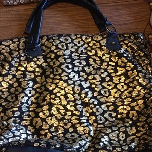 Sequined shoulder bag